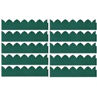 vidaXL Bordures de gazon 10 pcs. Vert 65x15 m PP