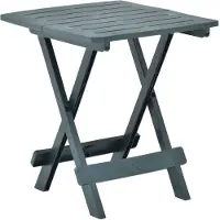 vidaXL Table de jardin pliante verte 45x43x50 cm plastique