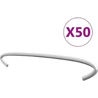 vidaXL Entretoise pour gabion 50 pcs. Acier galvanisé 20 cm