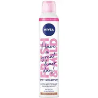 Nivea 301549 Shampoing sec pour cheveux châtain moyen 200 ml