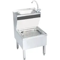 vidaXL WASHBANK mit kranfreier gewerblicher Edelstahl (en anglais)