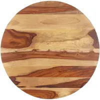vidaXL Dessus de table bois massif d'acacia rond 25-27 mm 60 cm