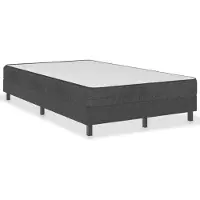 vidaXL Lit boxspring gris foncé tissu 120x200 cm