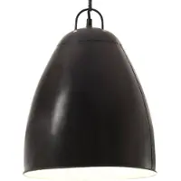 Kamome Vidaxl Lampe suspendue industrielle um 25 W E27 32 cm Schwarz