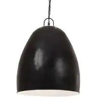 vidaXL Lampe suspendue industrielle um 25 W E27 42 cm Schwarz