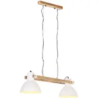 vidaXL Lampe suspendue industrielle 25 W E27 109 cm Weiß