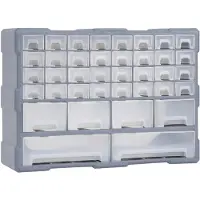 vidaXL Organisateur multi-tiroirs avec 38 tiroirs 52x16x37,5 cm