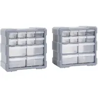 vidaXL -Organisateurs avec 12 Schubladen 2 PCs 26.5x16x26 cm