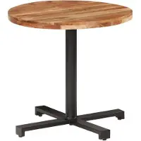 vidaXL Table de bistrot ronde Ø80x75 cm Acacia massif