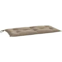 vidaXL Coussin de banc de jardin Taupe 39,4 x 19,7 x 2,8 Tissu Oxford