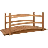 vidaXL Pont de jardin 140x60x60 cm bois massif sapin