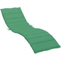 vidaXL Coussin pour chaise longue Vert 200x70x3 cm Tissu Oxford