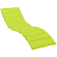 vidaXL Coussin pour chaise longue vert clair 200x70x3 cm tissu Oxford