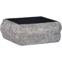 vidaXL Lavabo noir 30x30x13 cm marbre