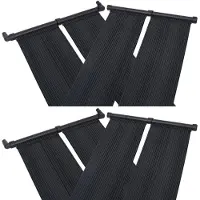 vidaXL Panneau de chauffage solaire pour piscine 4 pcs 80x310 cm