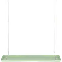 Esschert Design Plateau suspendu pour plantes rectangulaire vert L