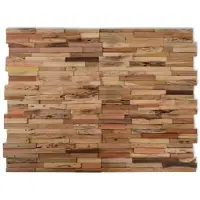 vidaXL Panneaux de revêtement mural 10 pcs 1,03m² Bois de teck recyclé