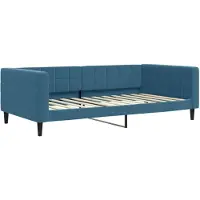 vidaXL Lit de jour bleu 100x200 cm velours