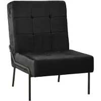 vidaXL Chaise de relaxation 65x79x87 cm noir velours