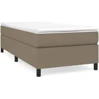 vidaXL Cadre de lit Taupe 90x200 cm Tissu