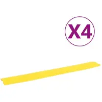 vidaXL Rampes de protection de câble 4 pcs 98,5 cm Jaune