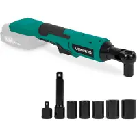 Vonroc Clé à cliquet sans fil - 20V - 50Nm - avec jeu de 8 douilles | Batterie et chargeur non compris