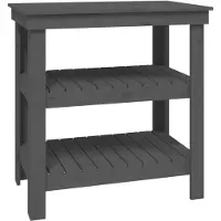 vidaXL Établi Gris 78,5x50x80 cm Pin massif