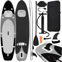 vidaXL SUP-Board-Set Gonflable Noir 330x76x10 cm