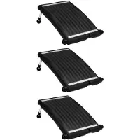 vidaXL Panneaux solaires chauffants courbes pour piscine 3 pcs. 72,5x46 cm
