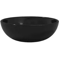 vidaXL Lavabo 35x12 cm geschmittertes Glas schwarz