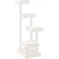 vidaXL Arbre à chat blanc 45,5x49x103 cm Pin massif