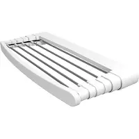 Gimi Corde à Linge Mural Telepack 70 Séchoir Mural Rétractable Compact -