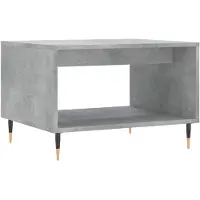 vidaXL Table basse gris béton 60x50x40 cm Bois composite