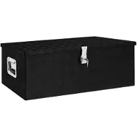 vidaXL -Speicherbox 90x47x33,5 cm Aluminium Schwarz