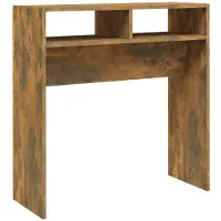 vidaXL Table console Chêne fumé 78x30x80 cm Bois d'ingénierie