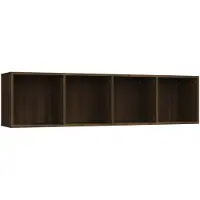 vidaXL Bibliothèque/Meuble TV Chêne marron 143x30x36cm Bois ingénierie