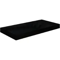vidaXL Étagère murale flottante Noir brillant 50x23x3,8 cm MDF