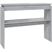 vidaXL Table console Sonoma gris 102x30x80 cm Bois d'ingénierie