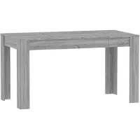 vidaXL Table de salle à manger Gris Sonoma 140x74,5x76 cm Bois composite