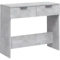 vidaXL Table console Gris béton 90x36x75 cm Bois d'ingénierie