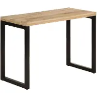 vidaXL Table de salle à manger 110x50x76 cm en bois massif de manguier