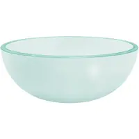 vidaXL Lavabo verre trempé 30x12 cm mat