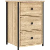 vidaXL Table de chevet chêne sonoma 40x36x60 cm bois d'ingénierie