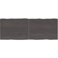 vidaXL Dessus de table bois massif traité bordure assortie