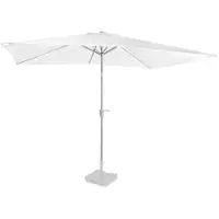 Vonroc Parasol Rapallo 200x300cm - Parasol rectangulaire Premium | Blanc