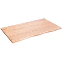 vidaXL Dessus de table marron clair 100x60x2 cm bois chêne traité