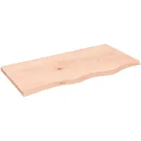 vidaXL Étagère murale 80x40x2 cm bois de chêne massif non traité