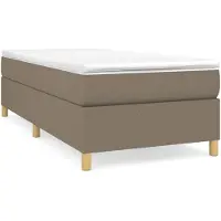 vidaXL Cadre de lit Taupe 80x200 cm Tissu