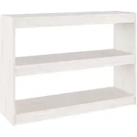 vidaXL Bibliothèque/Séparateur de pièce Blanc 100x30x71,5cm Pin massif