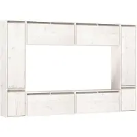 vidaXL Armoires TV 8 pcs. Blanc Pin massif